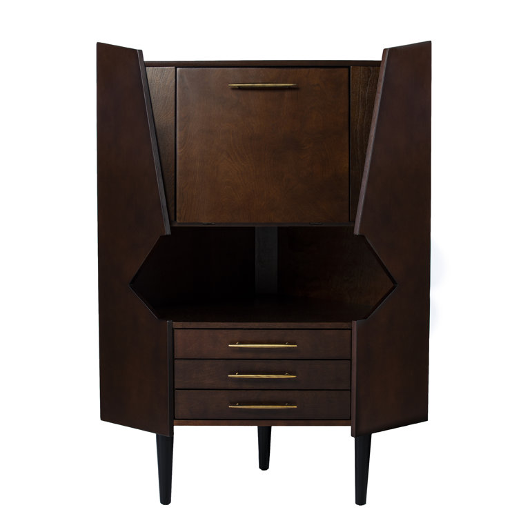 Wayfair hester corner bar shop cabinet